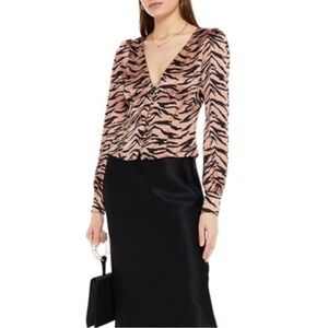 Reformation Tiger Blouse
